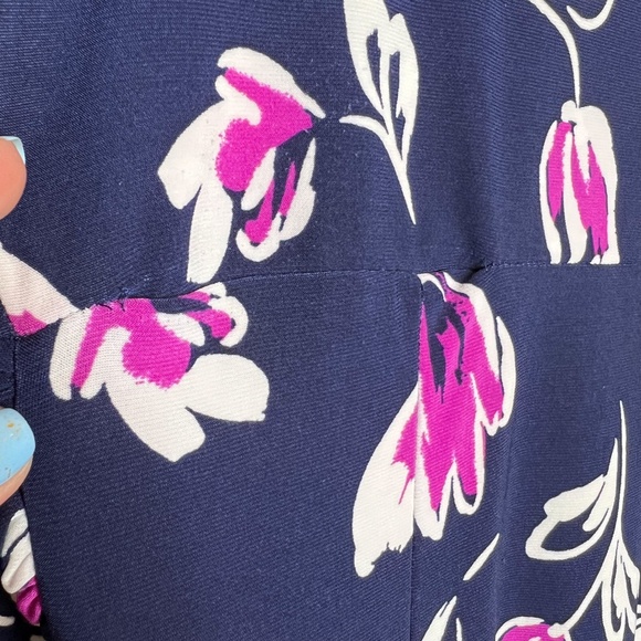 Lauren Ralph Lauren Dress Faux Wrap Floral Tulip Dress - Picture 7 of 7